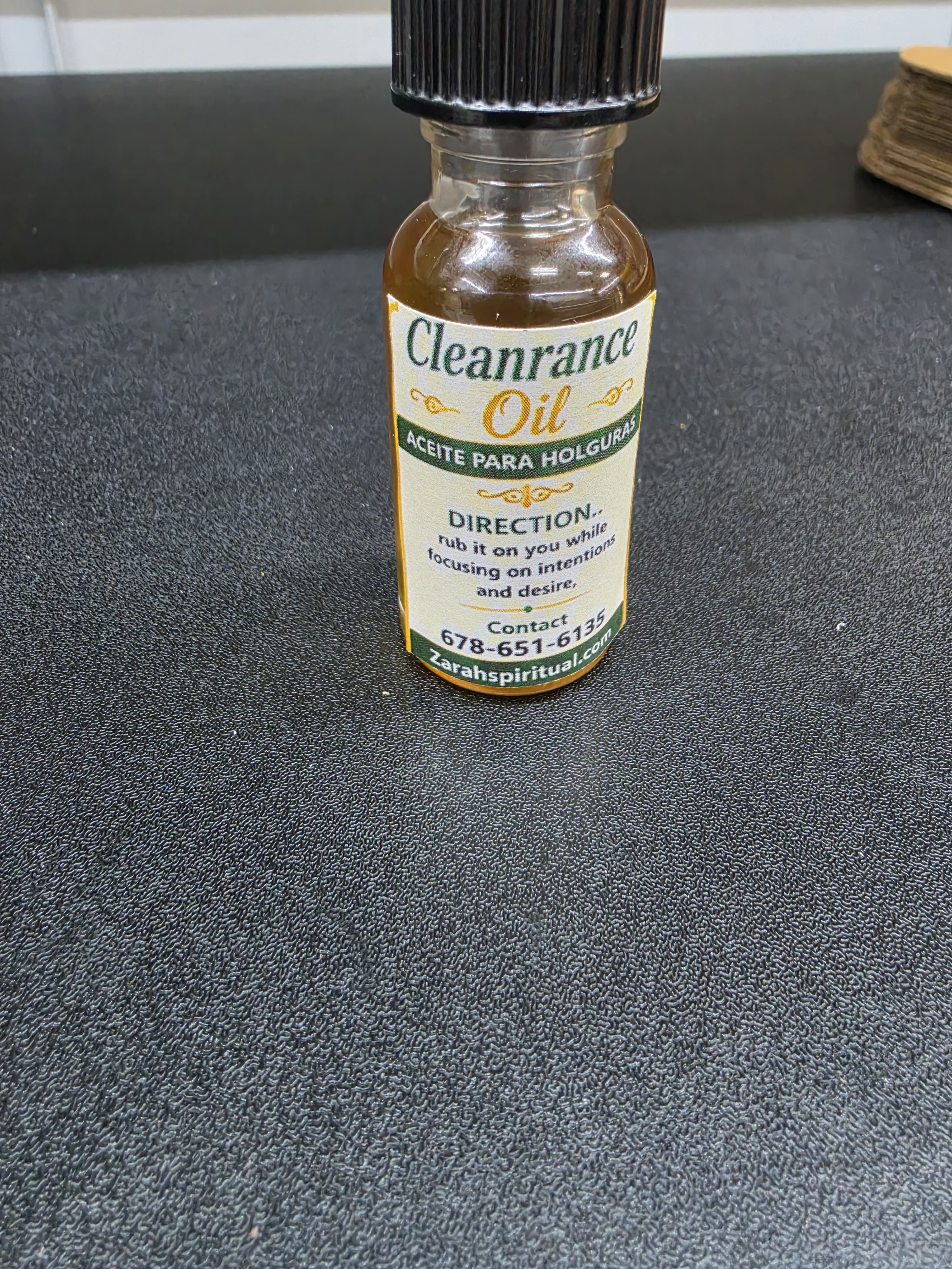 Clearance oil