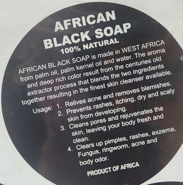 African Black soap 100%Natural