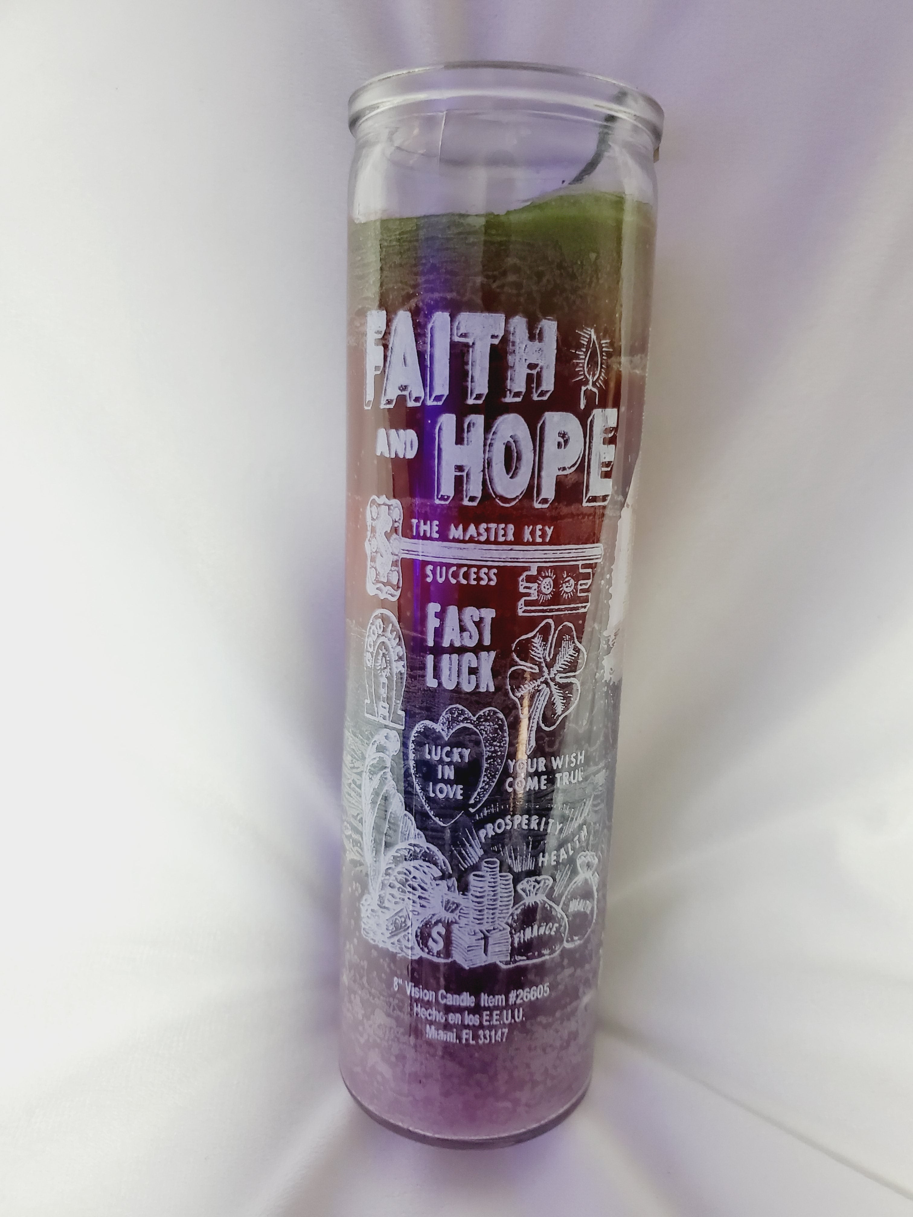 Faith and Hope Spiritual candle
